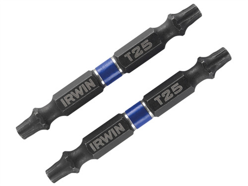 Impact Double Ended Screwdriver Bits TORX TX25 60mm Pack of 2 | Toolden