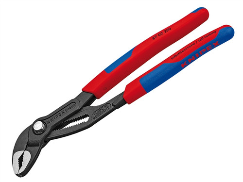 Knipex KPX8702250 Cobra Water Pump Pliers Multi-Component Grip 250mm - 46mm Capacity | Toolden