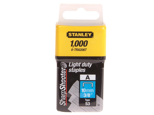 Stanley Tools TRA2 Light-Duty Staple 10mm TRA206T Pack 1000