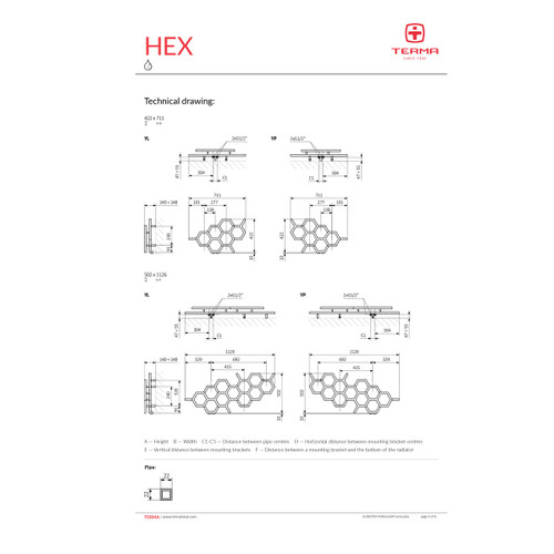 Terma Hex Designer Radiator