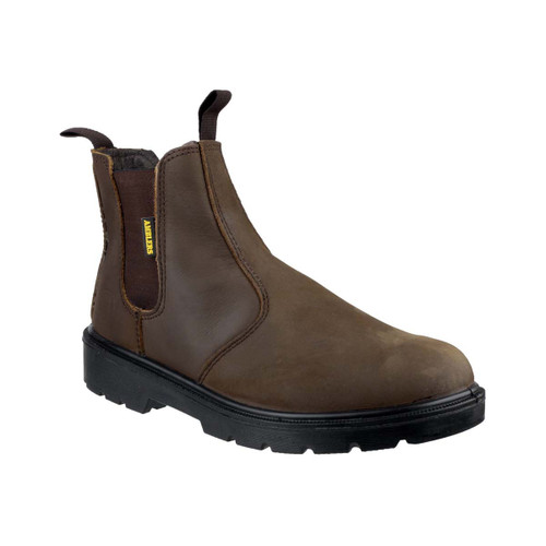 Amblers Safety FS128 Hardwearing Pull On Safety Dealer Boot Brown - 10