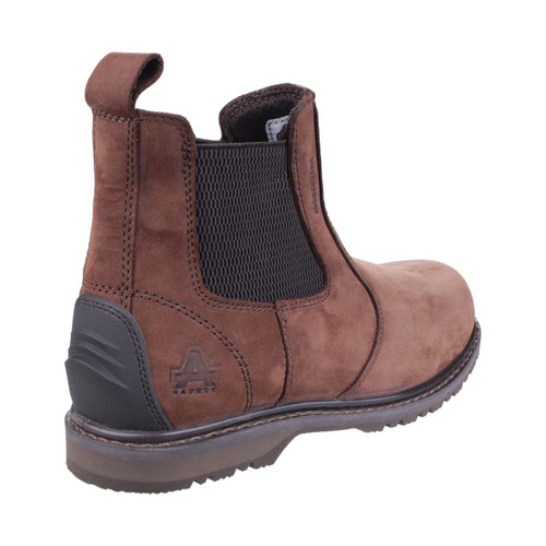 Amblers Safety AS148 Sperrin Lightweight Waterproof Pull On Dealer Safety Boot Brown - 10