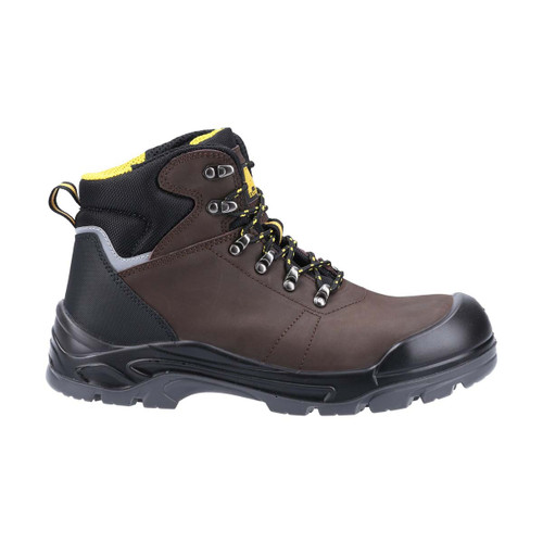 Amblers Safety AS203 Laymore Water Resistant Leather Safety Boot Brown - 10