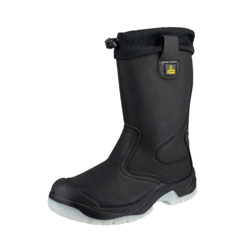 Amblers Safety FS209 Water Resistant Pull On Safety Rigger Boot Black - 7