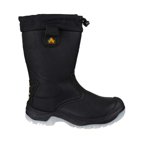 Amblers Safety FS209 Water Resistant Pull On Safety Rigger Boot Black - 9