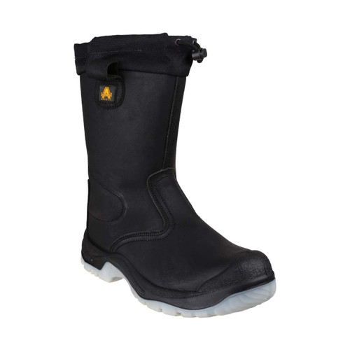 Amblers Safety FS209 Water Resistant Pull On Safety Rigger Boot Black - 9