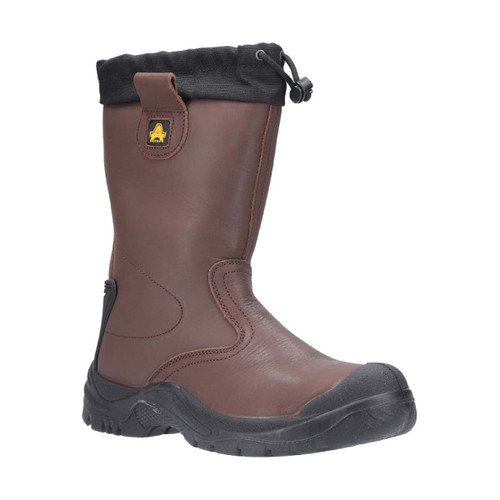 Amblers Safety FS245 Antistatic Pull On Safety Rigger Boot Brown - 14