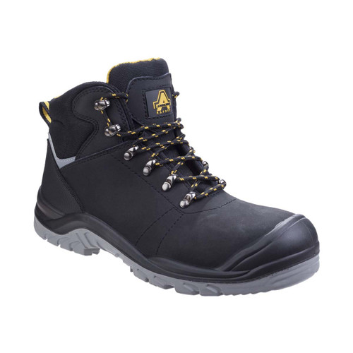 Amblers Safety AS252 Lightweight Water Resistant Leather Safety Boot Black - 6