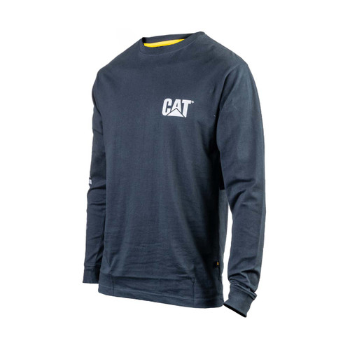 Caterpillar Trademark Banner Long Sleeve T-Shirt Dark Marine - 3X