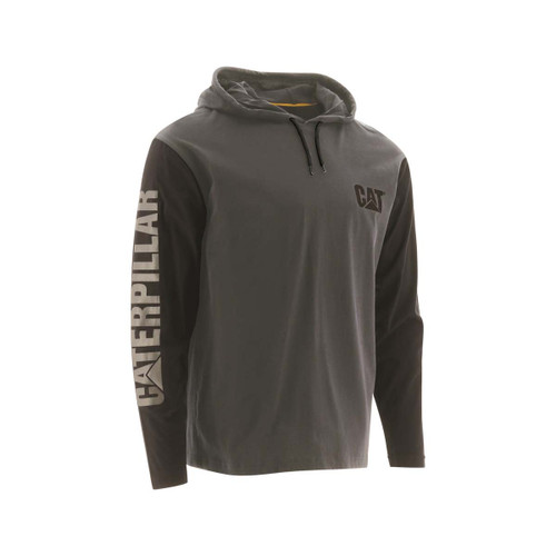 Caterpillar Hooded Long Sleeve Tee Dark Shadow -