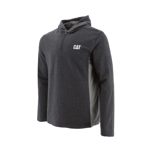 Caterpillar Coolmax Quarter Zip Hoodie Black -