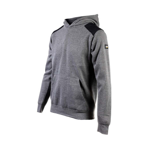 Caterpillar Essentials Hooded Sweatshirt Dark Heather Grey -