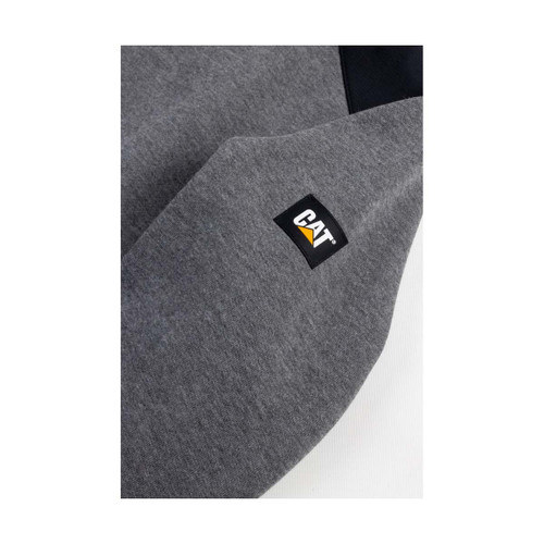 Caterpillar Essentials Hooded Sweatshirt Dark Heather Grey -