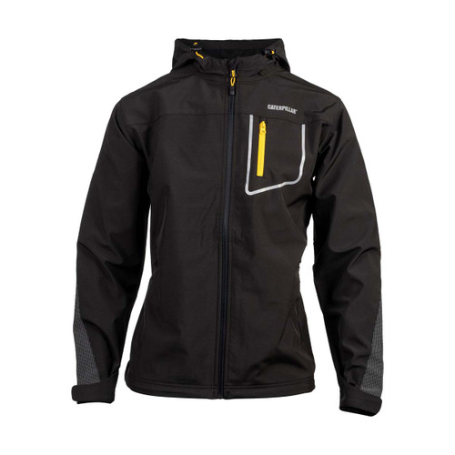 Caterpillar Capstone Hooded Soft Shell Jacket Black - X