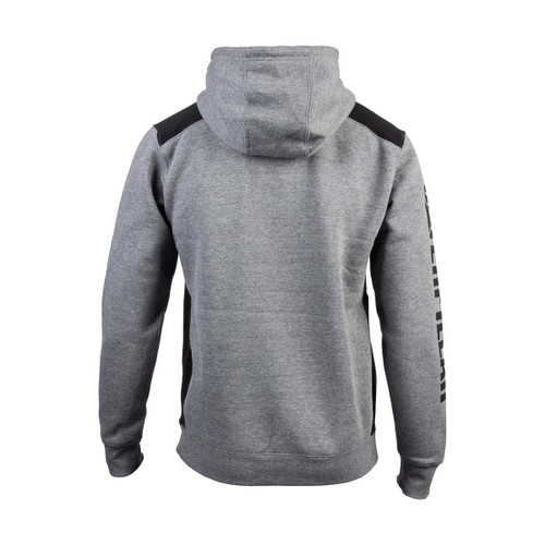 Caterpillar Logo Panel Hooded Sweatshirt Dark Heather Grey - XX