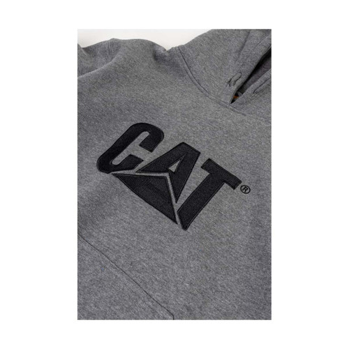 Caterpillar Trademark Hooded Sweatshirt Heather Grey -