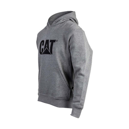Caterpillar Trademark Hooded Sweatshirt Heather Grey -
