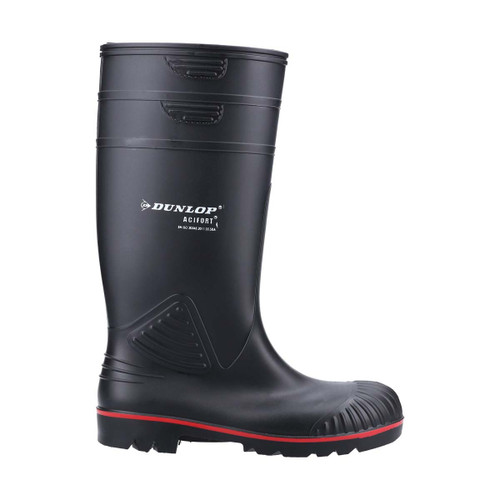 Dunlop Acifort  Heavy Duty Full Safety Wellington Black - 10