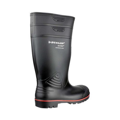 Dunlop Acifort  Heavy Duty Full Safety Wellington Black - 10