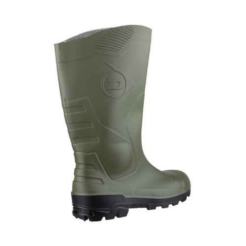 Dunlop Devon Full Safety Wellington Green/Black - 4