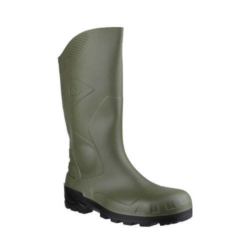 Dunlop Devon Full Safety Wellington Green/Black - 6