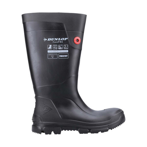 Dunlop Purofort FieldPRO Full Safety Wellington Black/Black - 11