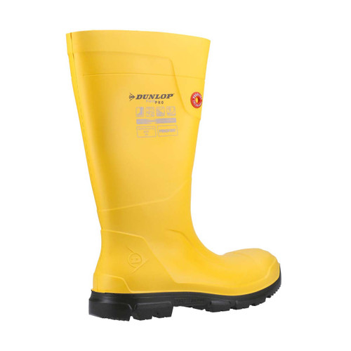 Dunlop Purofort FieldPRO Full Safety Wellington Yellow/Black - 4