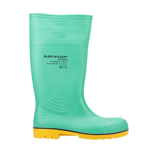 Dunlop Acifort HazGuard Safety Wellington Green/Black/Yellow - 6