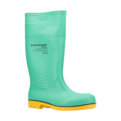 Dunlop Acifort HazGuard Safety Wellington Green/Black/Yellow - 6