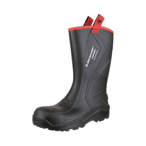 Dunlop Purofort+ Rugged Full Safety Wellingtons Black - 9