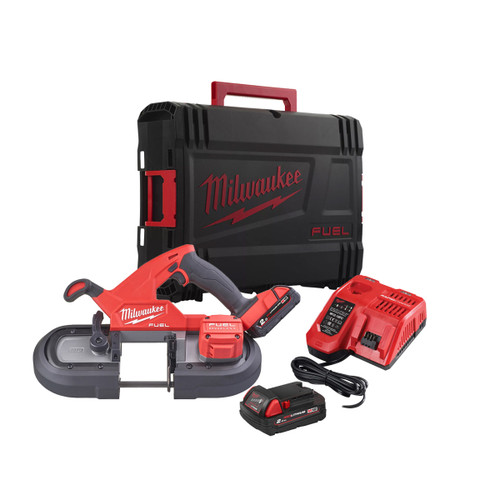 Milwaukee M18 FBS85-202C 18V Brushless Bandsaw with 2x 2.0Ah Batteries