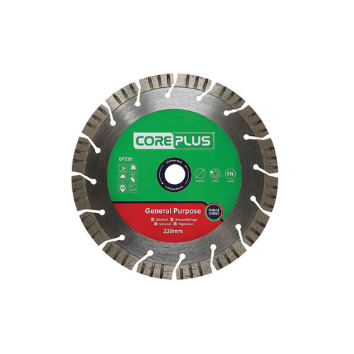 CorePlus CORDBGP230 GP230 General-Purpose Hybrid Turbo Diamond Blade 230mm