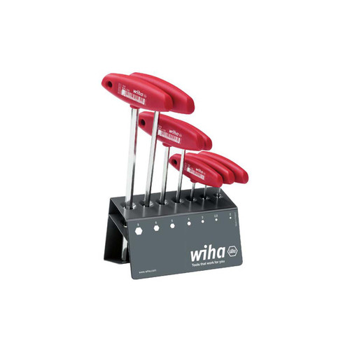 Wiha 00953 L-key with T-handle Set, 8 Piece