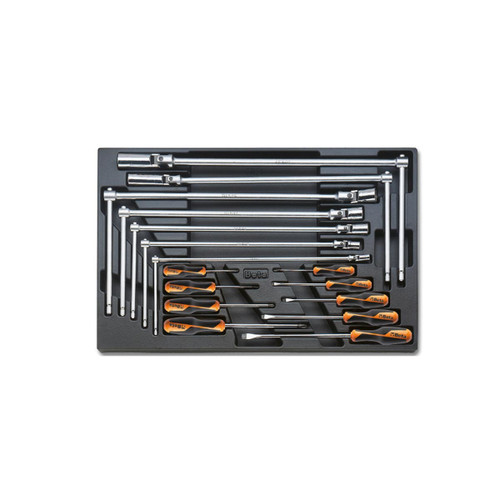 Beta T164 Assorted Tool Set in a Hard Thermoformed Tray (16 Pieces)