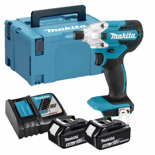 Makita DTD156Z 18V LXT Cordless Impact Driver with 2x 5.0Ah Batteries 