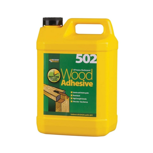 Everbuild 502 All Purpose Weatherproof Wood Adhesive 5 Litre