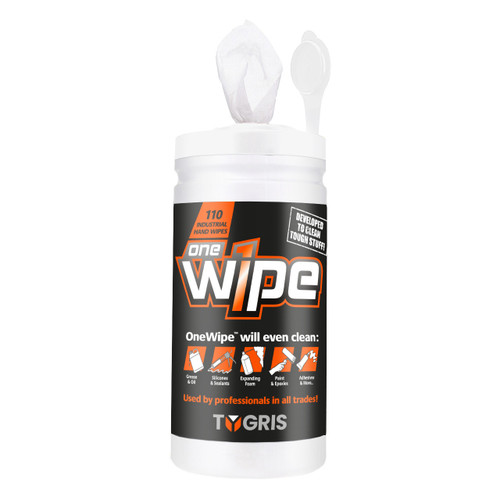 Tygris HW101 OneWipe Hand Wipes 110 Wipes (6 Tubs)