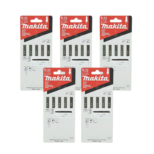 Makita B-10447 Basic Cut- Metal Jigsaw Blade 107mm x 14TPI (25 Pack)