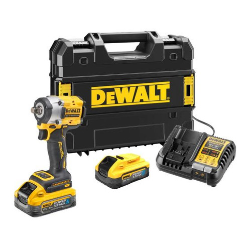 DeWalt DCF921H2T-GB 18V XR Brushless 1/2" Impact Wrench with 2x 5.0Ah Powerstack Batteries