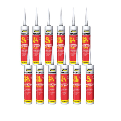 Everbuild FIRE Fire Mate Intumescent Sealant 750ml C3 White (12 Pack)