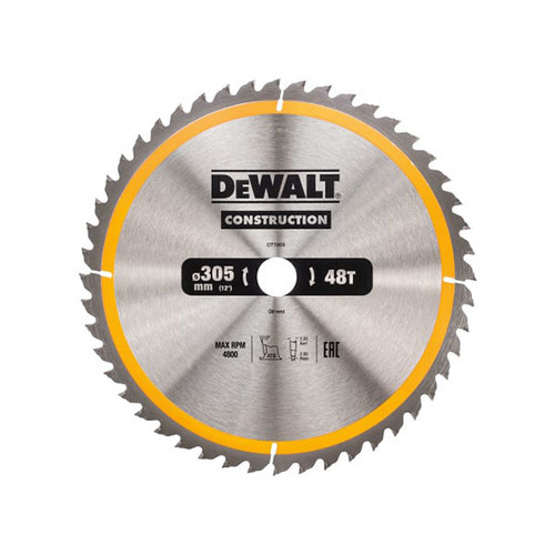 DeWalt DT1959 Stationary Construction Circular Saw Blade 305 x 30mm 48T (5 Pack)