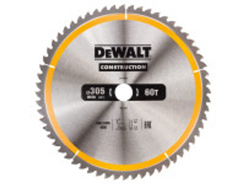DeWalt DT1960-QZ Construction Circular Saw Blade Fine Finish 305 x 30mm 60T (10 Pack)