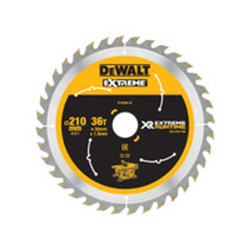 DeWalt DT99566-QZ XR Extreme Runtime Circular Saw Blade 210 x 30mm 36T (5 Pack)