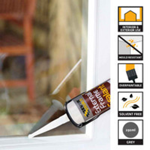 Everbuild EXTGY External Frame Acrylic Sealant 290ml Grey (Pack of 25)