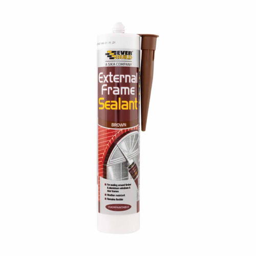 Everbuild EXTBN External Frame Sealant 290ml Brown (25 Pack)