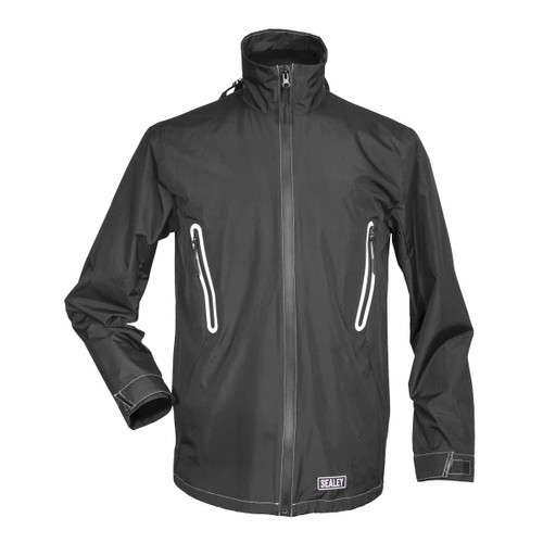 Sealey HJ07KIT 5V Heated Rain Jacket - Large with Power Bank 20Ah