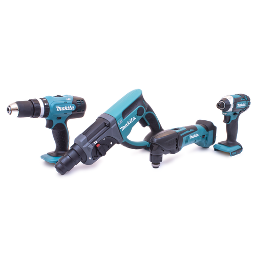 Makita DLX2025M 18v 2 x 4.0Ah LXT Combi SDS Hammer Drill Twin Pack from Toolden