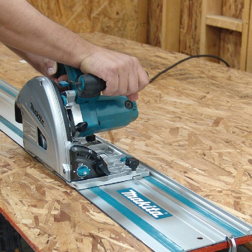 Makita DSP600ZJ Twin 18V LXT 165mm Cordless Plunge Saw in a Makpac Case (Body Only)