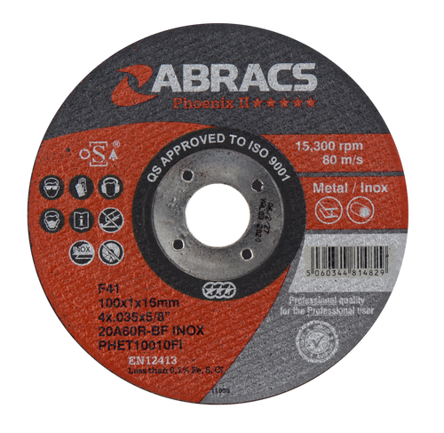 Abracs Phoenix II Extra Thin Cutting Discs 100mm