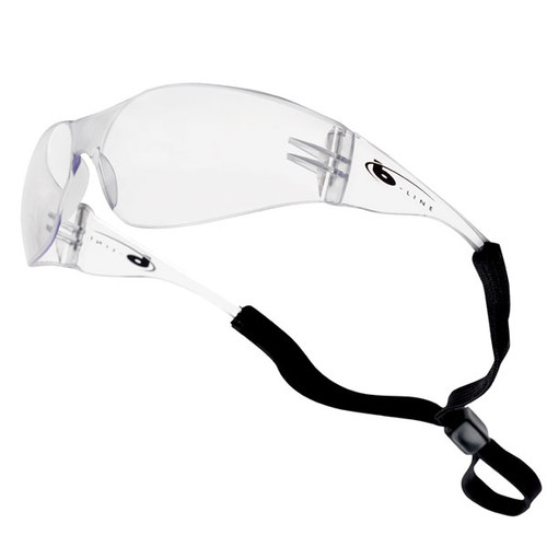 Bolle B-Line Clear Safety Specs with Neck Cord